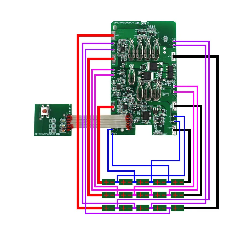 LB2X4020 Li-ion Battery Plastic Case Charging Protection Circuit Board PCB  Box Shell For Black Decker