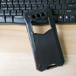 Sleek TPU Ultra - thin Soft Silicone Black Transparent Protective Phone Shell Case for Oukitel WP26 (Black)