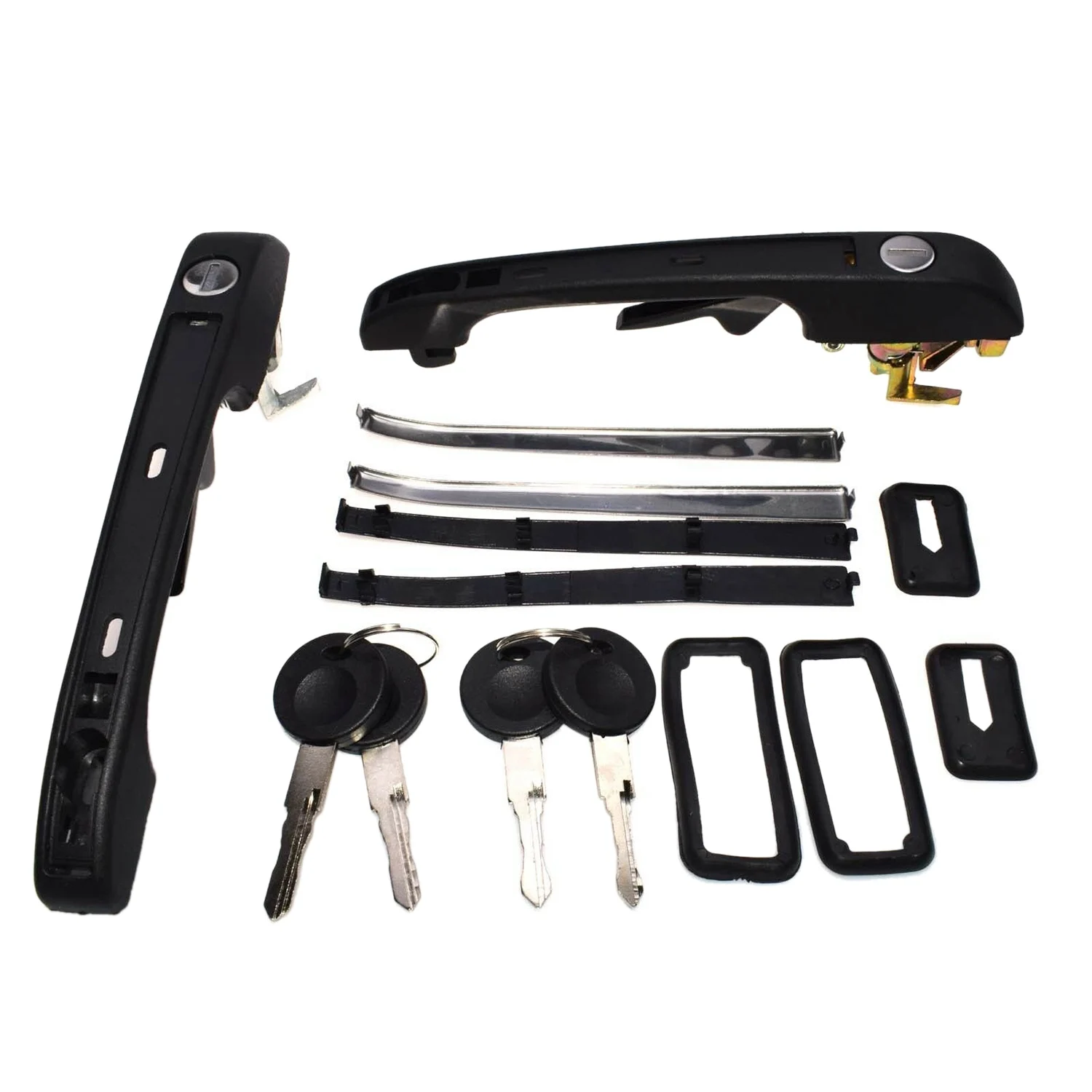 

Передняя и внешняя дверные ручки автомобиля, детали с 2 ключами для Golf Mk1 MK2 1983-1992 191 837 205A 191 837