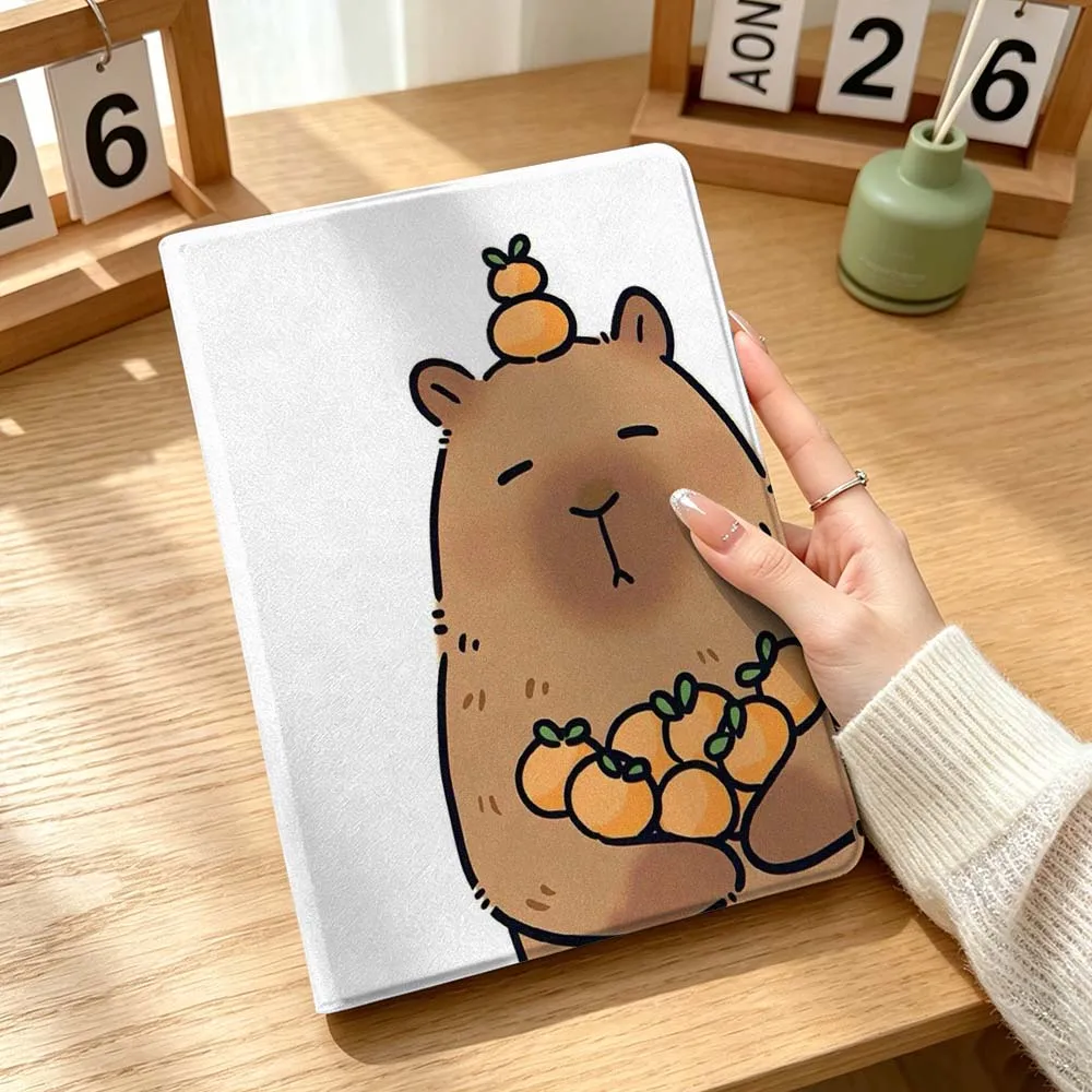 Capybara Art Cartoon Design Soft Flexible Tablet Case Gift