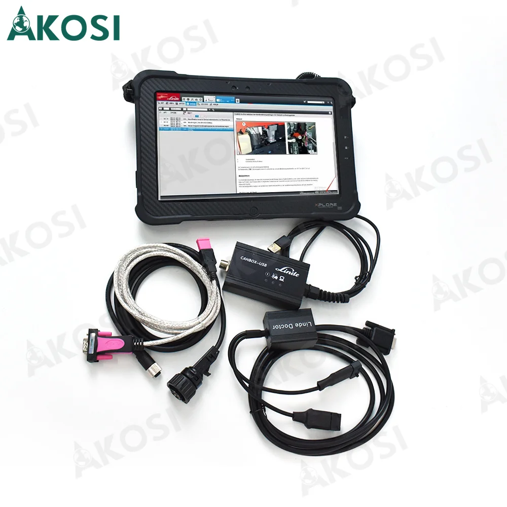 

Диагностический инструмент для linde Canbox Doctor Forklift Truck, диагностический инструмент Linde LSG Pathfinder, программное обеспечение + Xplore tablet