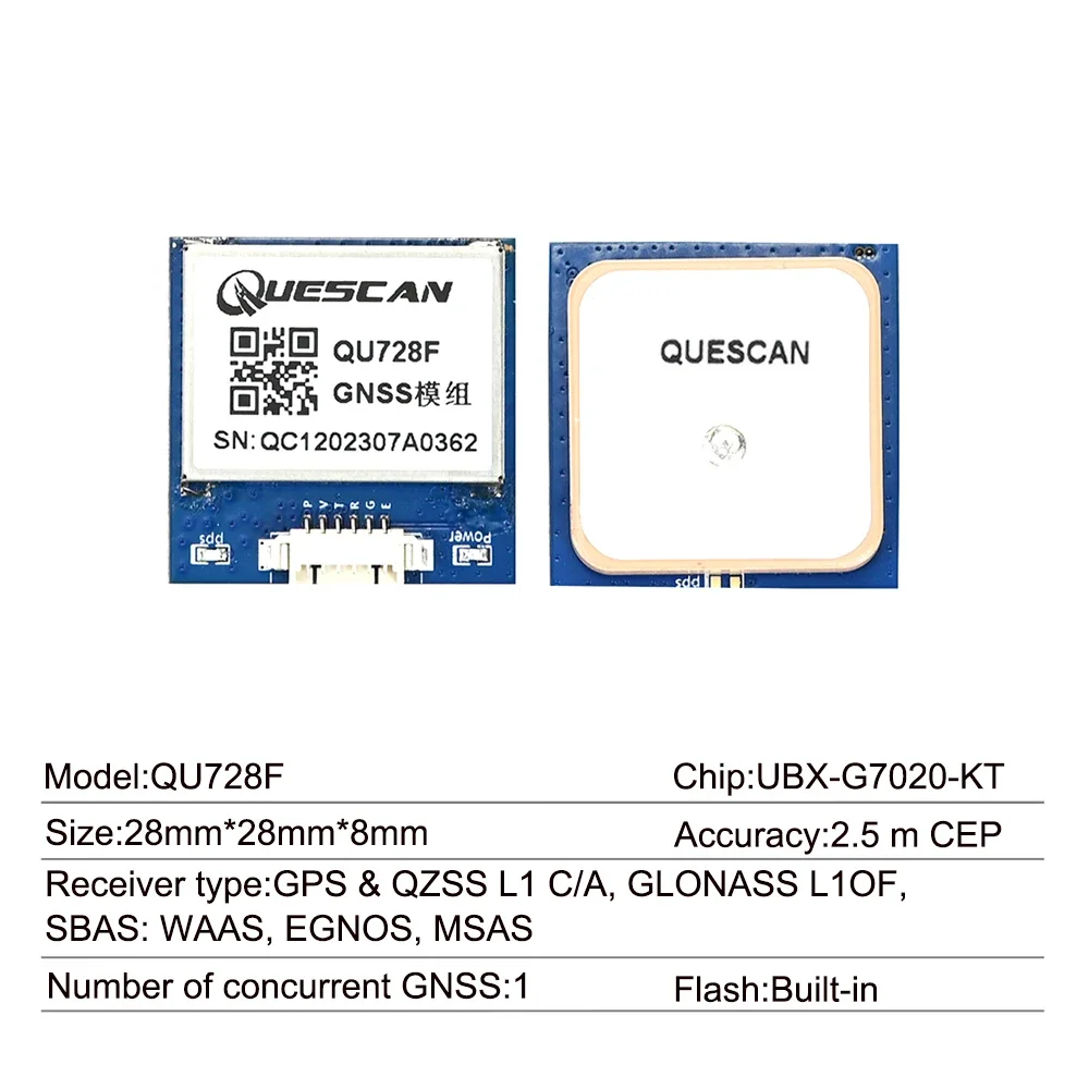 

QU728F GPS-модуль для Starline A93 S96 B9 E90 GPS-антенна для приемника Arduino NMEA0183 Встроенная вспышка