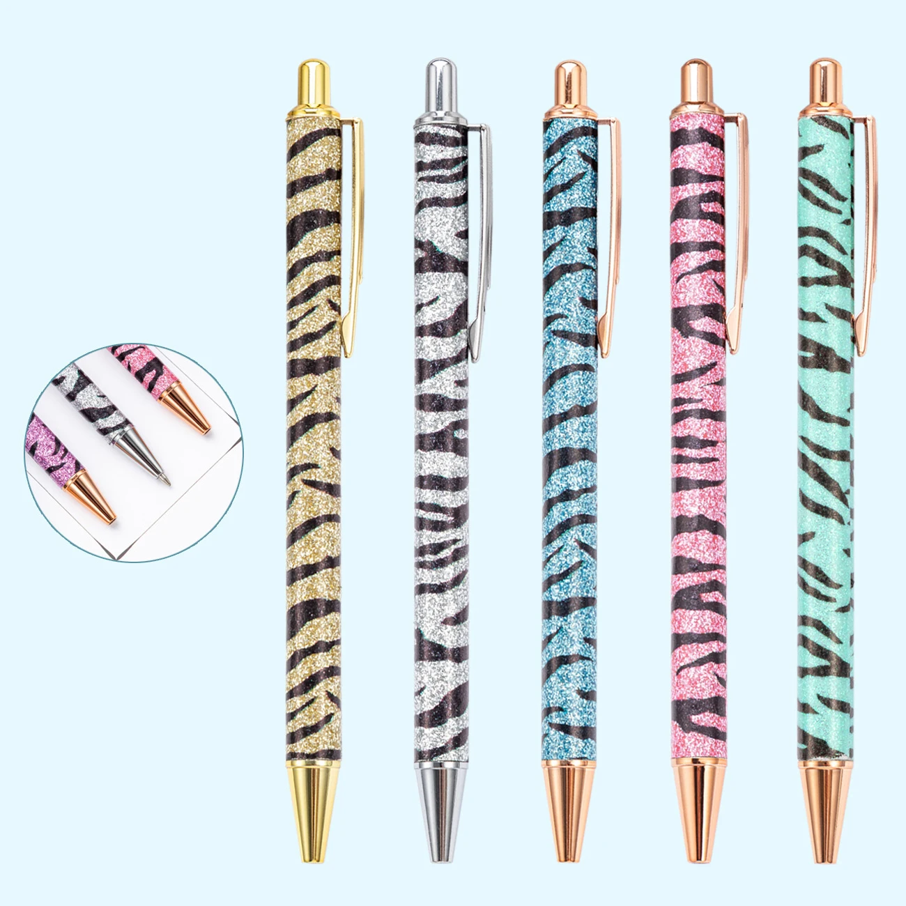 

36Pcs Push action student ballpoint pen 12Colors Writing Ballpen Office Birthday Gifts Ball point Pens
