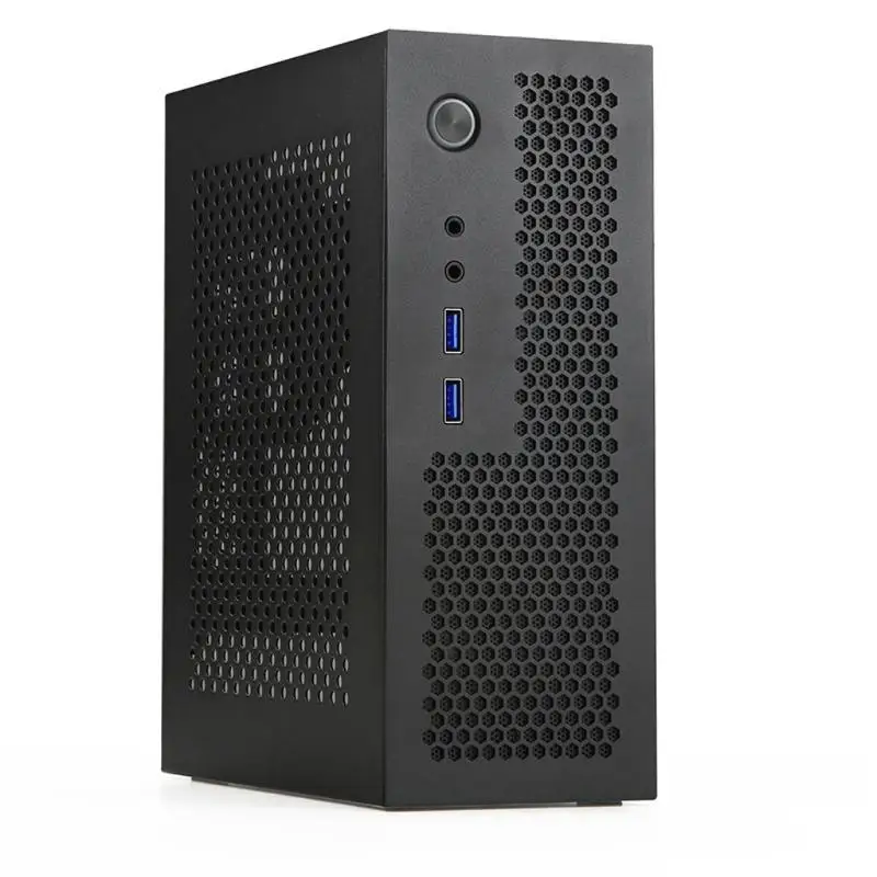 Compact Mini-ITX HTPC Case with USB 3.0/2.0 Ports for Home Theater and Gaming
