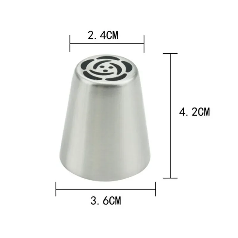 Pastry Nozzles 7pcs Russian For Cream Icing Piping Cake Decoration Tips Leaf Tulip Rose