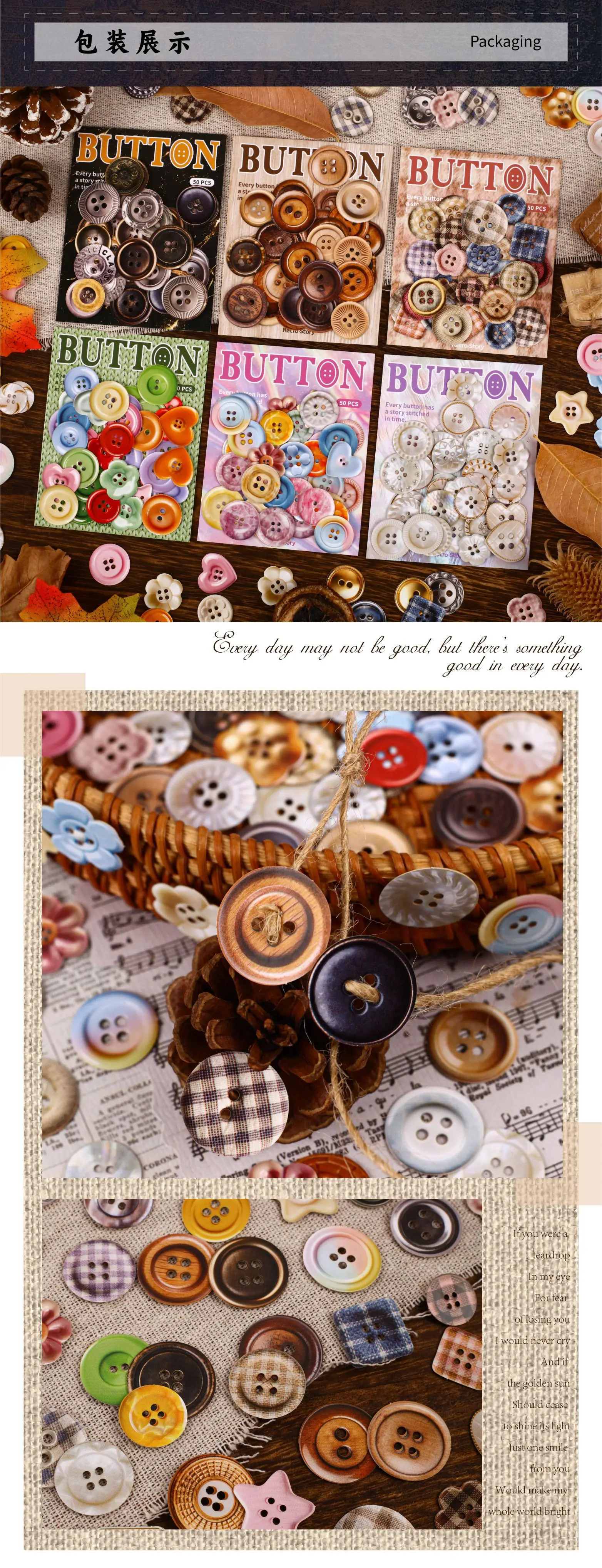 50 Stück Kawaii-Aufkleber für Schreibwaren, Button-Junk-Journal-Planer, dekorative Aufkleber für Scrapbooking – Detail 2