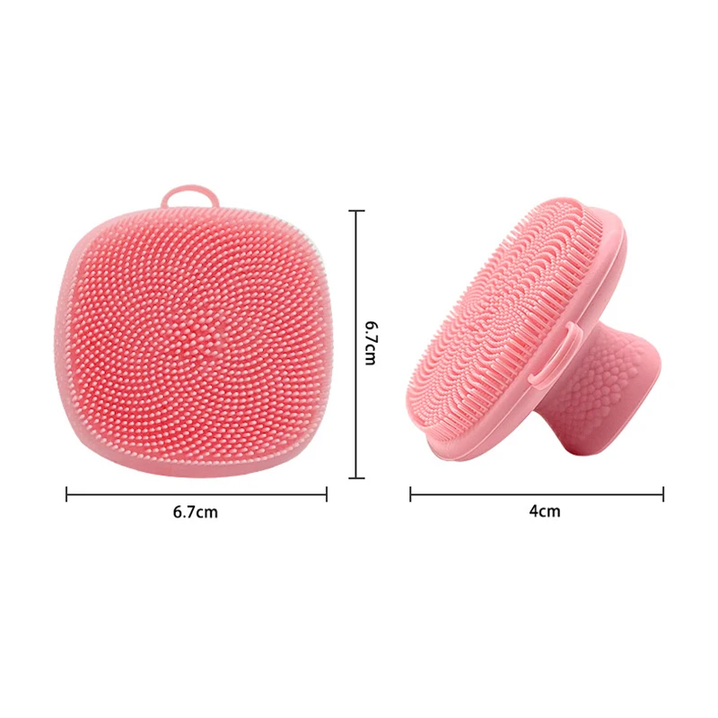Facial Cleansing Brush Silicone Face Scrubber for Men and Women Manual Skin Care