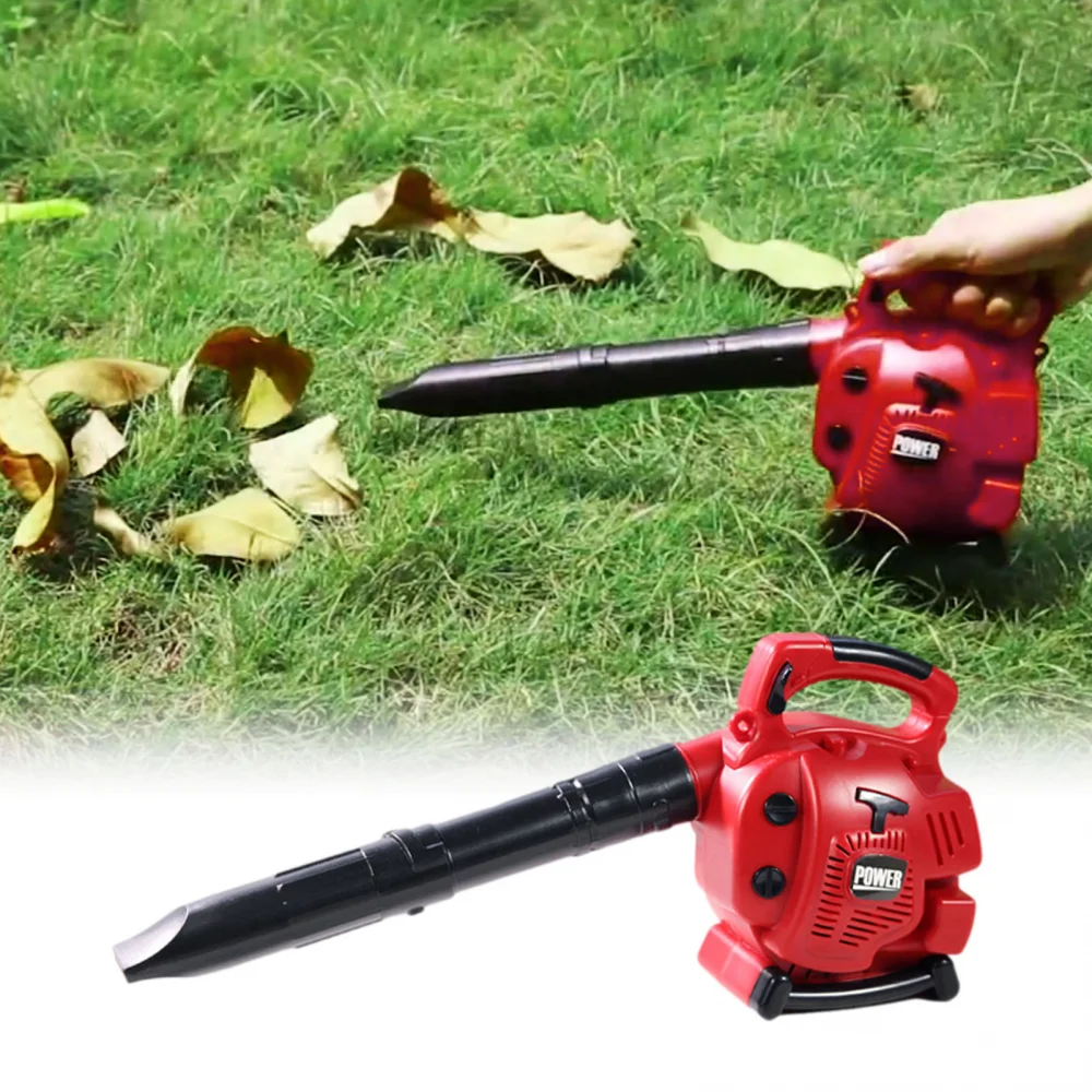 17 Inches Kids Leaf Blower Weed Eater Toys Simulation Snow Blower With Realistic Sound Effect Kids Pretend Play Garden Tool Toy kids pretend play set