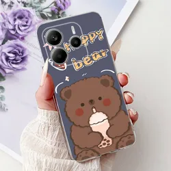 Love Heart Flower Soft Silicone Phone Case - New Fashion Cover for Redmi Note 14 4G (TPU-938)