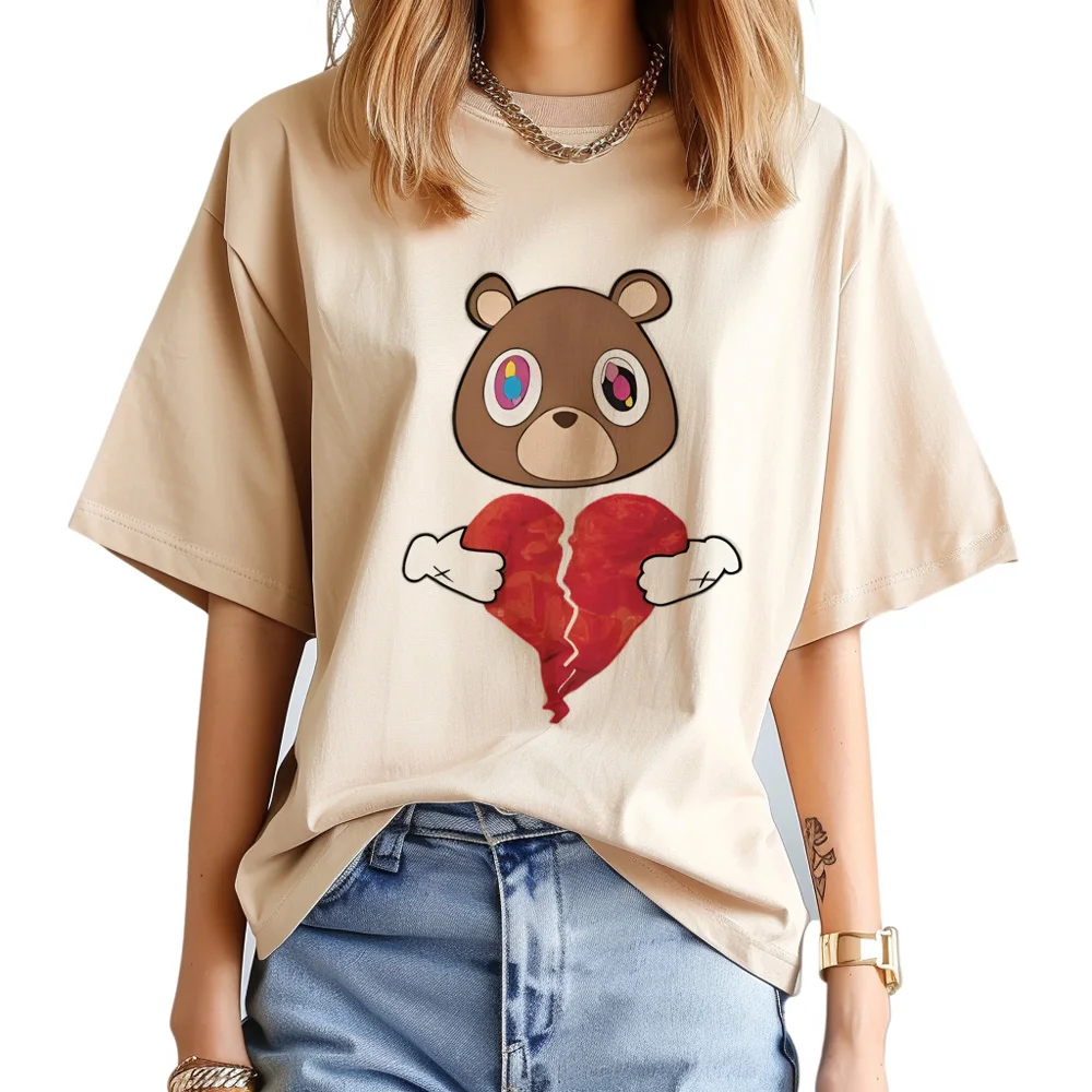 

Kanye West top women anime t shirt female anime clothing