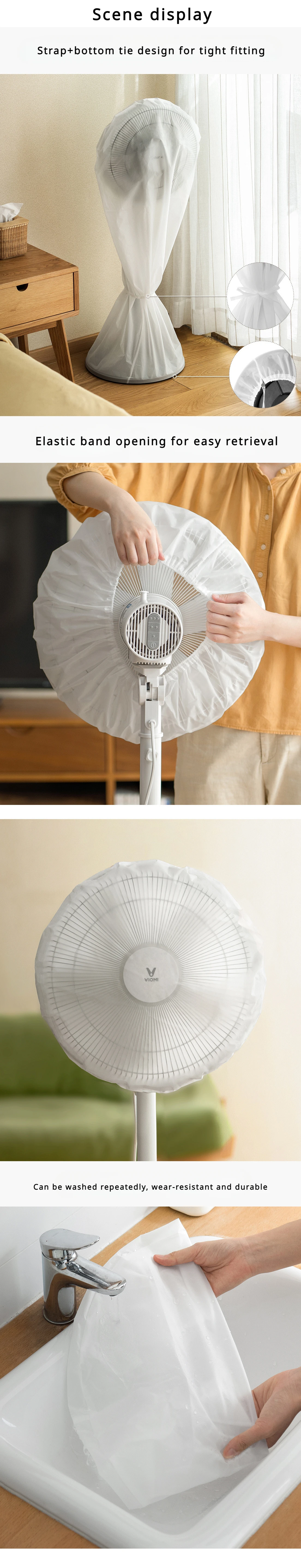 1pack Waterproof Dustproof Round Fan Cover, Electric Fan Dust Bag