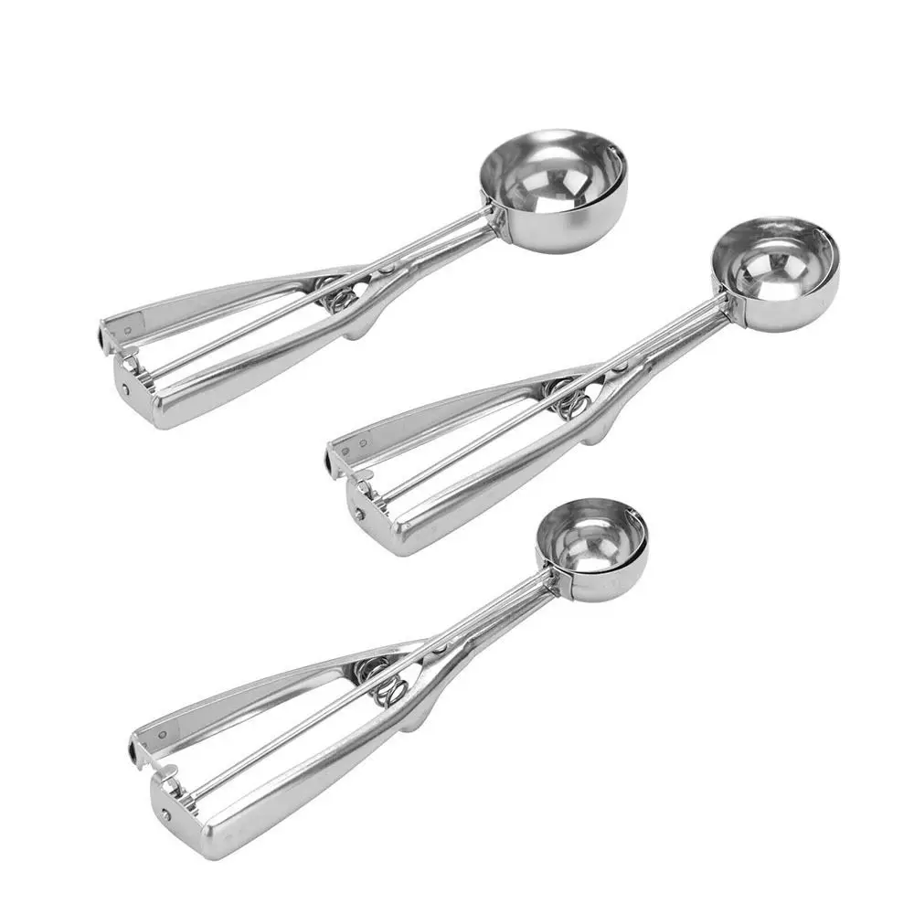 4/5/6cm Stainless Steel Ice Cream Scoop Potato Mash Spoon Ice Cream
