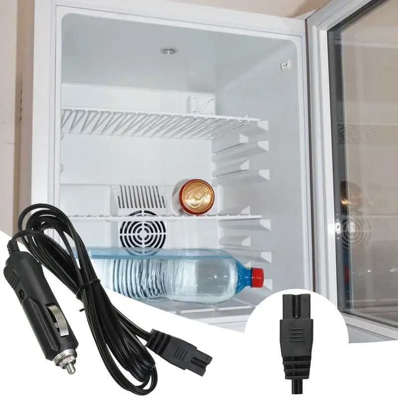 Portable Mini Fridge Power Cord Car Refrigerator Power Cable Auto Freezer Cooler Cord DC 12V/24V Refrigerator Replace Cable car refrigerator accessories