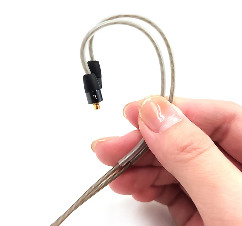For Sony N3AP N1AP Z5 M7 SE846 SE425 SE535 SE215 UE900 900S MMCX Earphone Replaceable 3.5mm Silver Plated Upgrade Cable