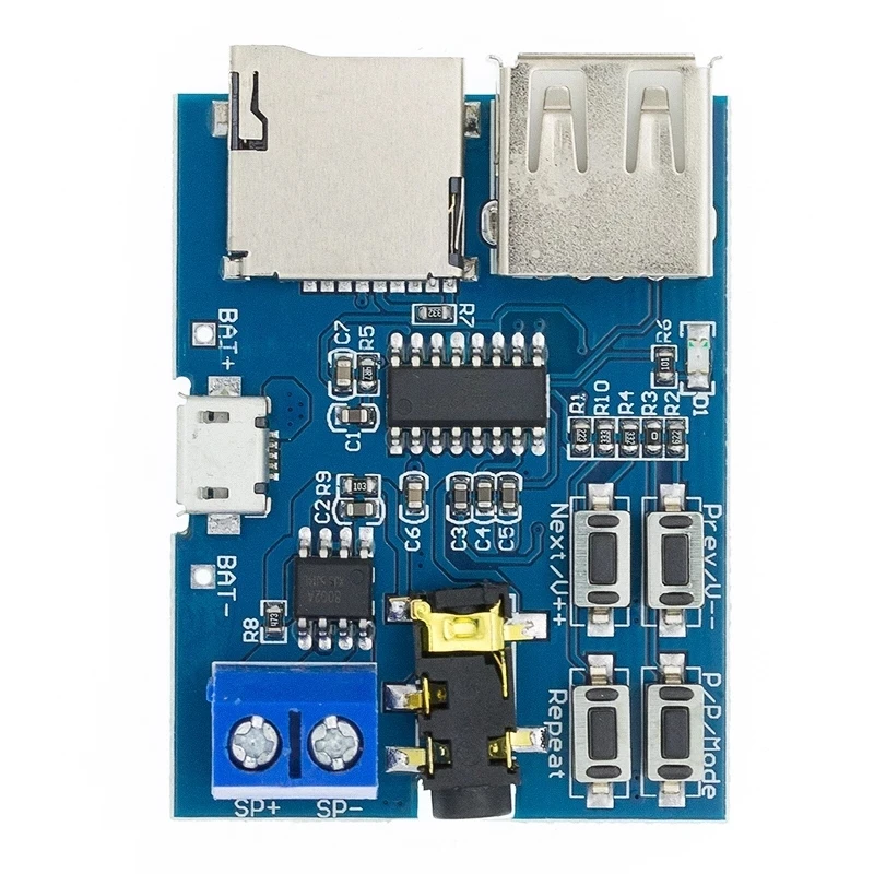 

1pcs TF card U disk MP3 Format decoder board module amplifier decoding audio Player