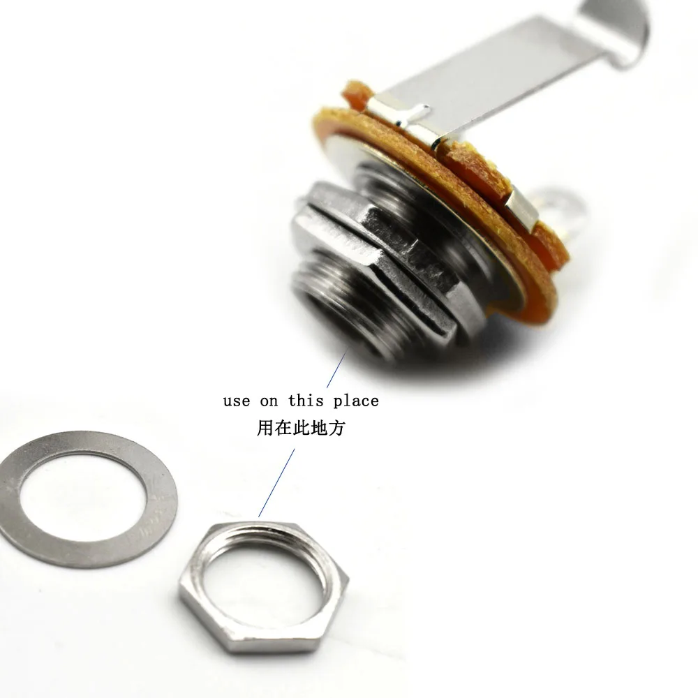 Kit 20 Pezzi Guarnizioni Dado Per Potenziometro Chitarra, M9, Metallo, Diametro 10mm