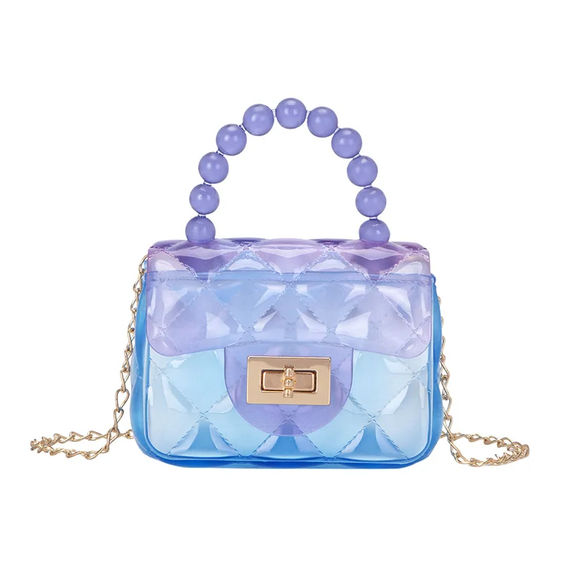 Fashion clear crossbody bag rainbow jelly| Alibaba.com