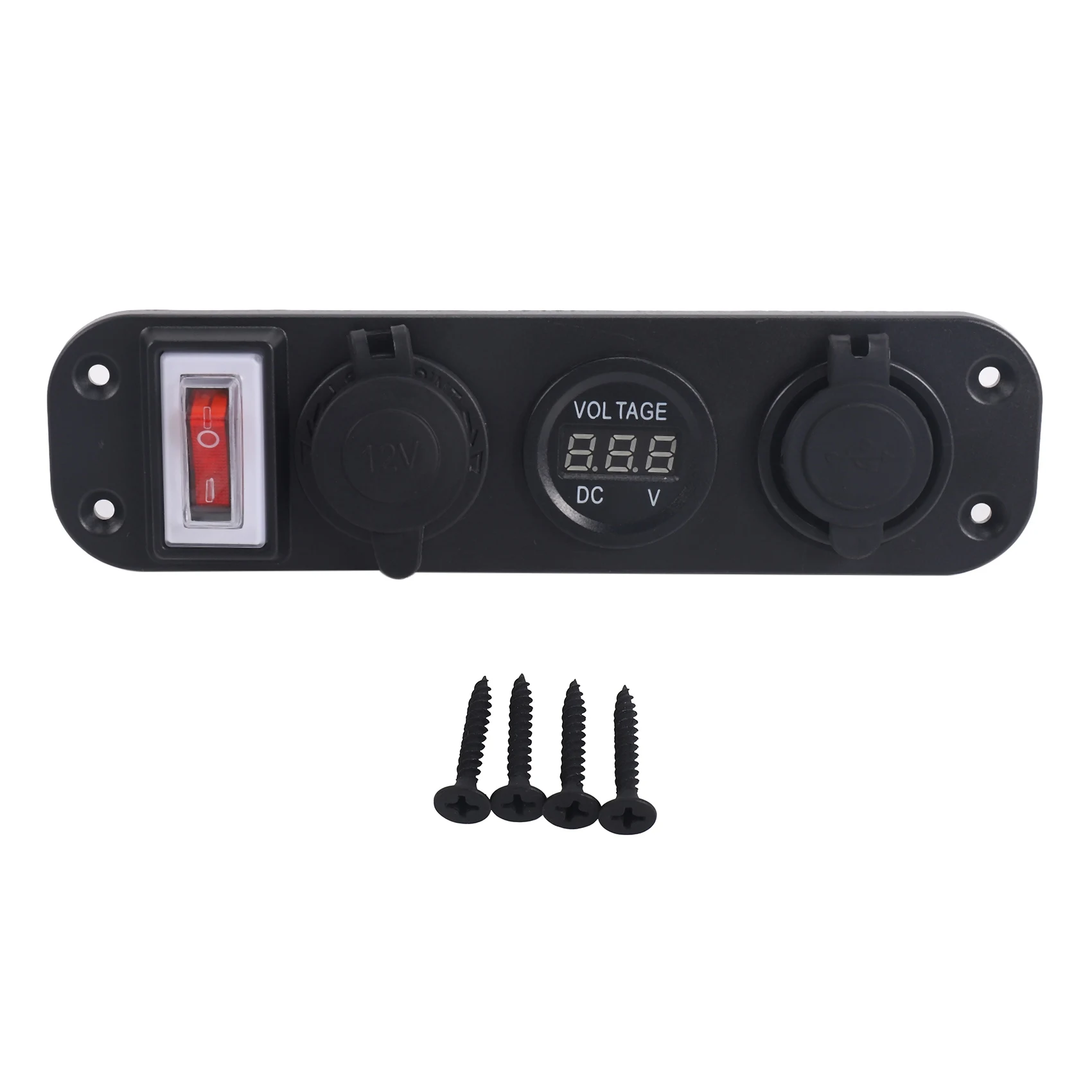 

4 in 1 Dual QC3.0 Power Charger C-Igarette Lighter Socket Digital Voltmeter with Rocker Switch&Smart Bluetooth Control