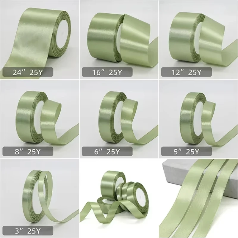 22meters Halloween Satin Ribbons for Wedding Christmas Home Decorate Handmade Gift Wrapping Supplies Craft Supplies