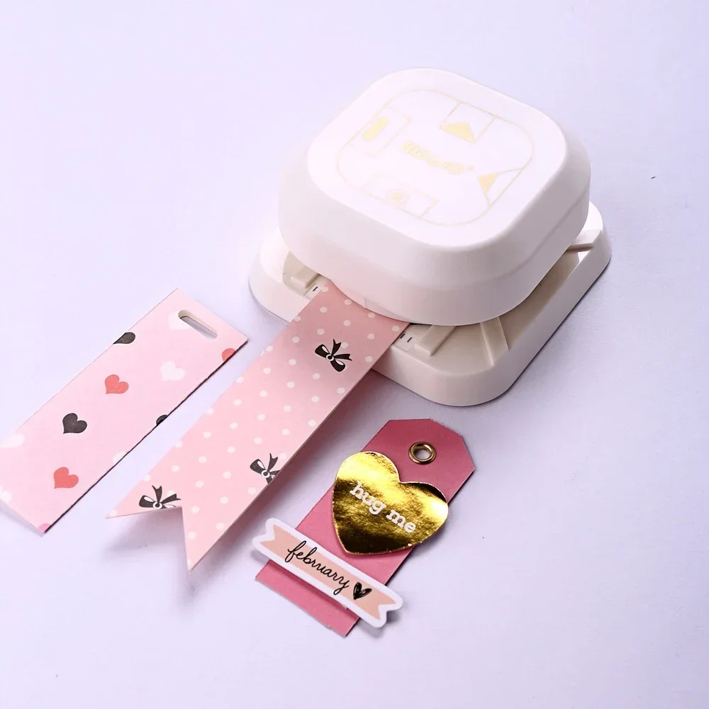 4 in 1 Multifunction Tag Puncher Corner Rounder Cutter Label Punch DIY Paper Card Photo Card Making Supplies,paper cutter,paper craft punch,corner punch,paper punch,corner cutter,fillet cutting tool,greeting card tool