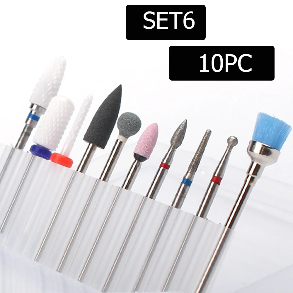 Nail Drill Bit Set 10pc