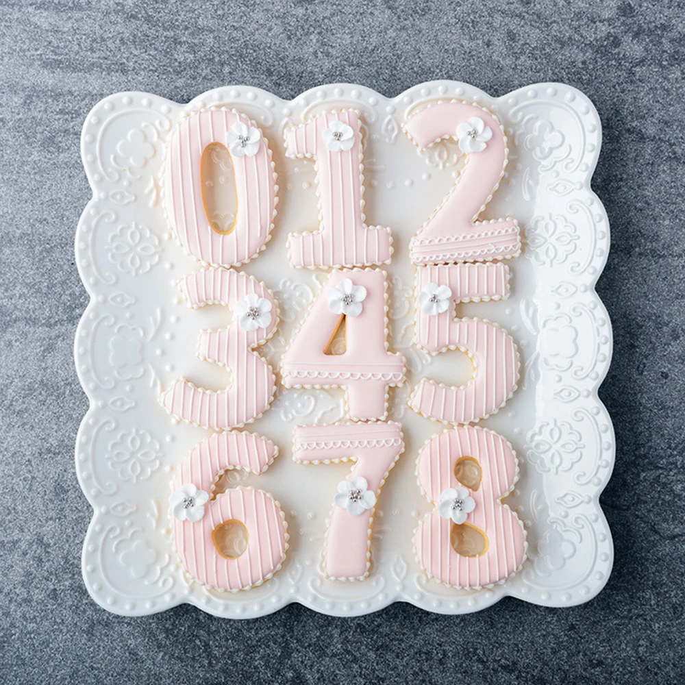 Large Numbers Cookie Mold Cartoon Birthday Cake Cutting Mold DIY Baking Tool cookie cutter baking mold cookie mould cookie printing mold baking decorating tools
