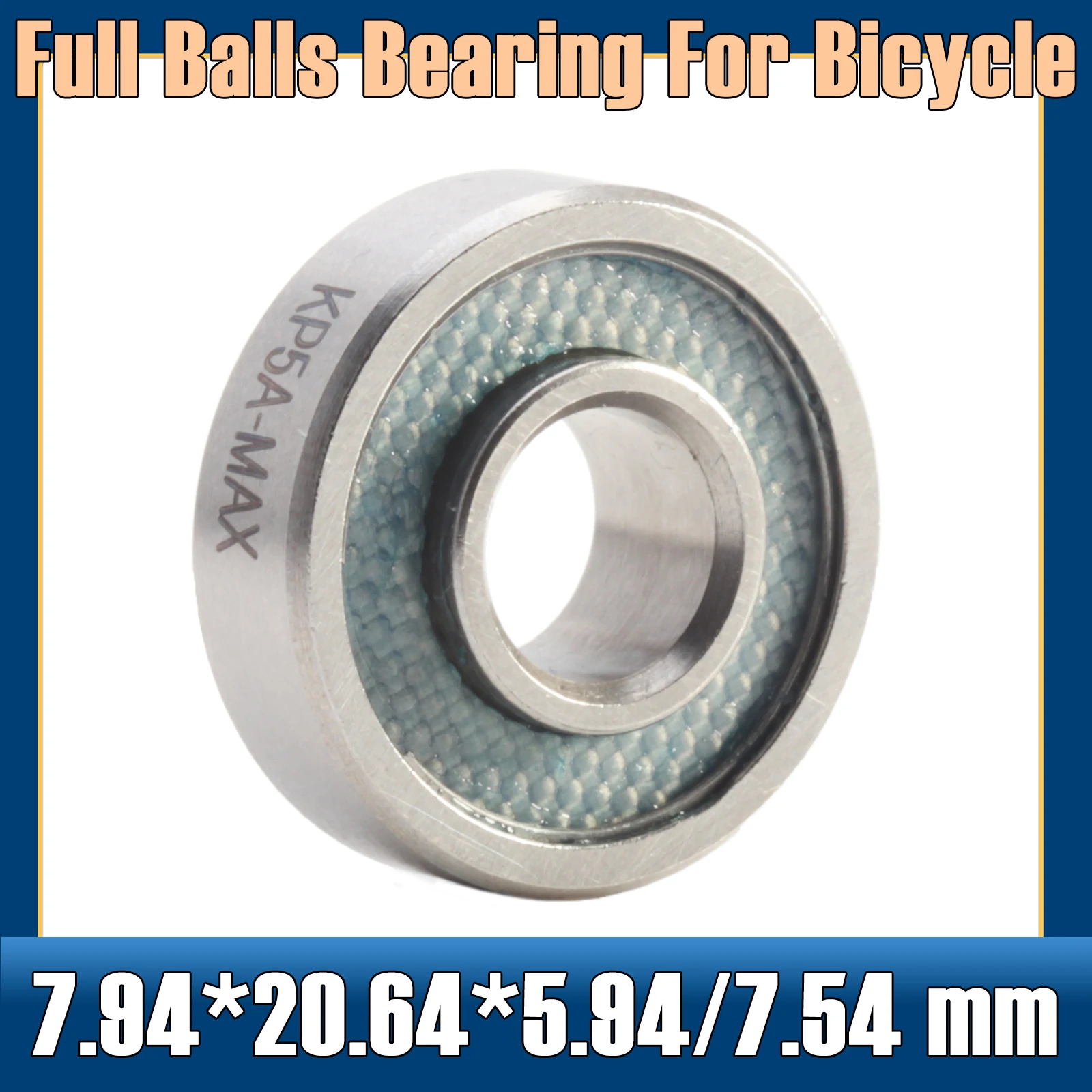 

KP5A MAX Bearing 7.94*20.64*5.94/7.54 mm ( 1 PC ) Full Balls Bicycle Suspension Pivot Repair Parts Ball Bearings