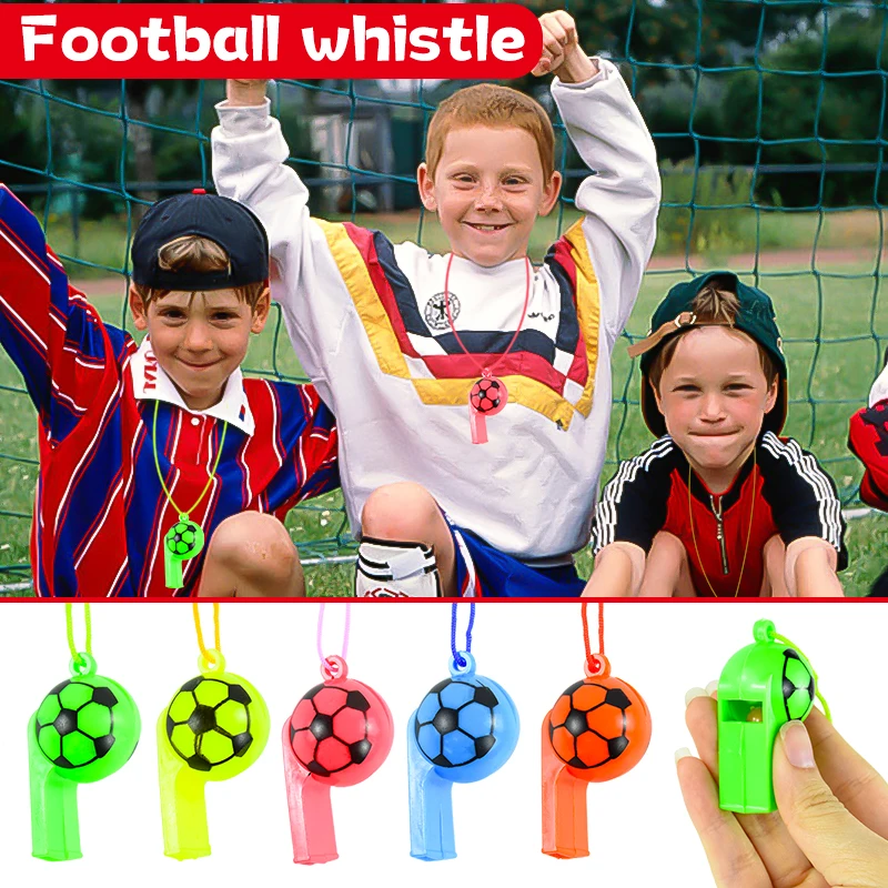 Description Picture 2 of item10/20Pcs Soccer Party Gifts Whistles Noise Maker Toy Kids Sports Football Theme Birthday Party Favors Pinata Goodie Bag Filler
