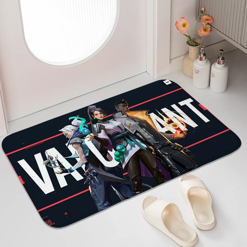 

Non Slip Carpet for Bedroom V-Valorants Entryway House Interior Entrance Mat Washable Non-slip Kitchen Living Room Bathroom Rug