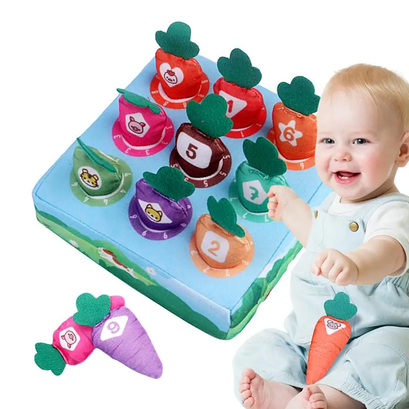 

Numbers Matching Toy Color Sorting And Math Counting Carrot Shape Toy Developmental Toys For Interaction Early Education