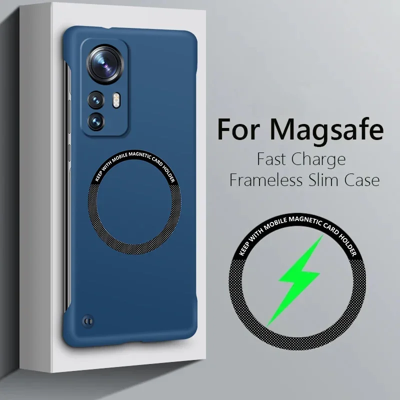 Luxury Frameless Magnetic Matte Phone Case Cover - Hard PC Thin Back Design