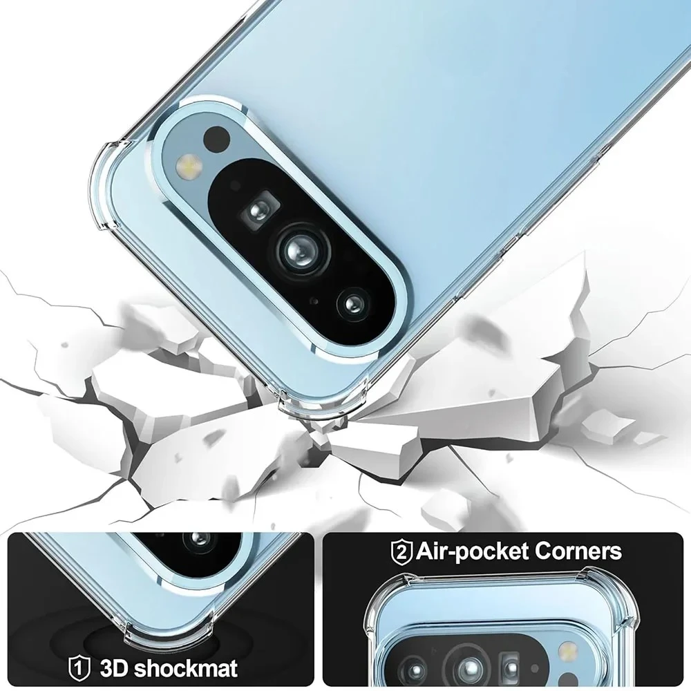 Transparent Shockproof Silicone Case with Airbag Bumper Protection