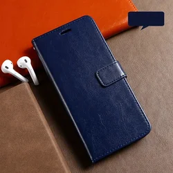 Luxury Leather Flip Wallet Phone Case Cover - Nova 14i (Blue)