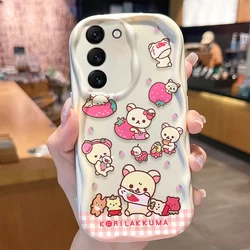 Adorable Kawaii Rilakkuma Phone Case - Pastel Design Cover - Galaxy A23 (1)