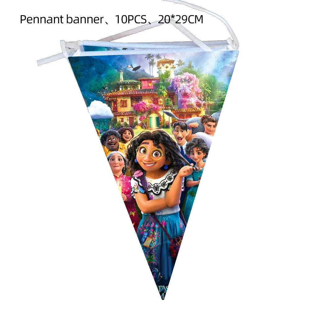 Disney Pixar Encanto Kids Birthday Decorations Paper Plate Cup Party Supplies Tablecloth Backdrop Cake Topper Kids Supplies Toys