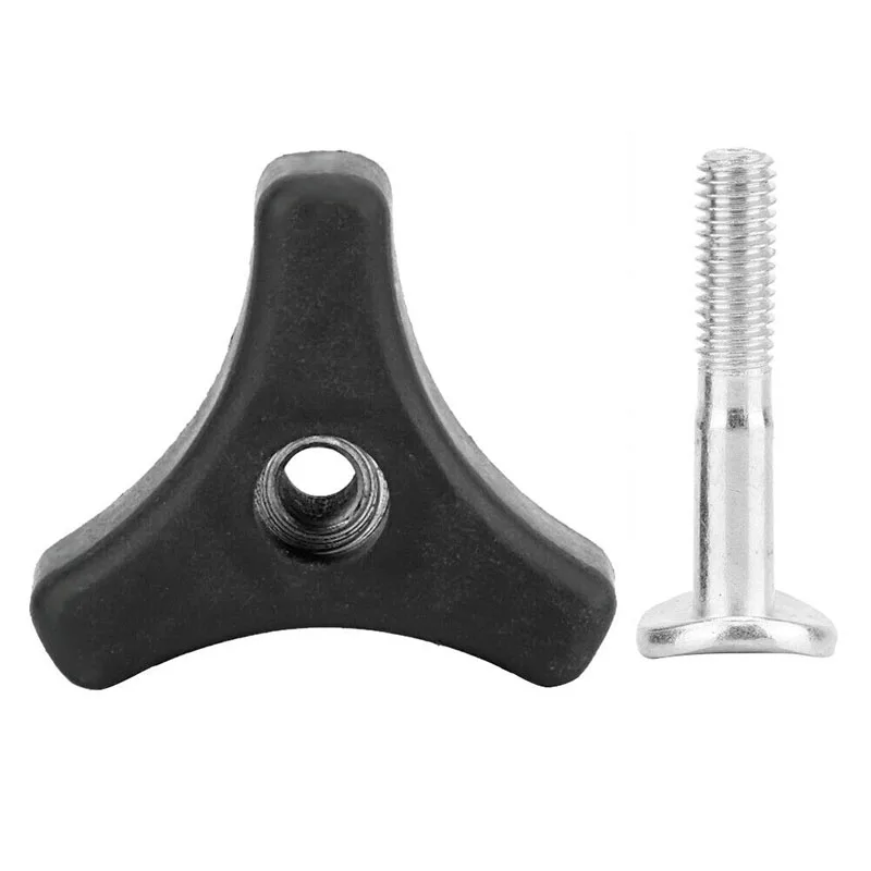 

2pcs Plastic Triple-Cornered Triangles Knob Handle Replacement Parts Nut Screw For Lawn Mower Machine Bolt Screws