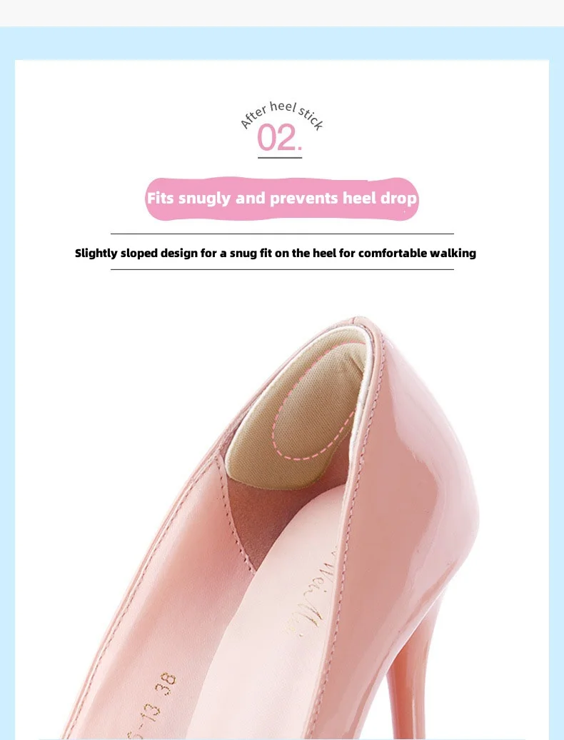 Women's Insoles Heel Stickers Adjustable Size Adhesive High Heel Inserts Foot Protection Stickers Pain Relief