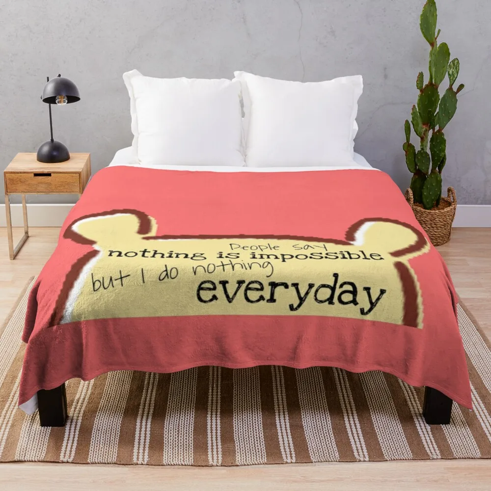 

I do nothing everyday Throw Blanket Blanket For Travel Light Oversized Throw Blanket