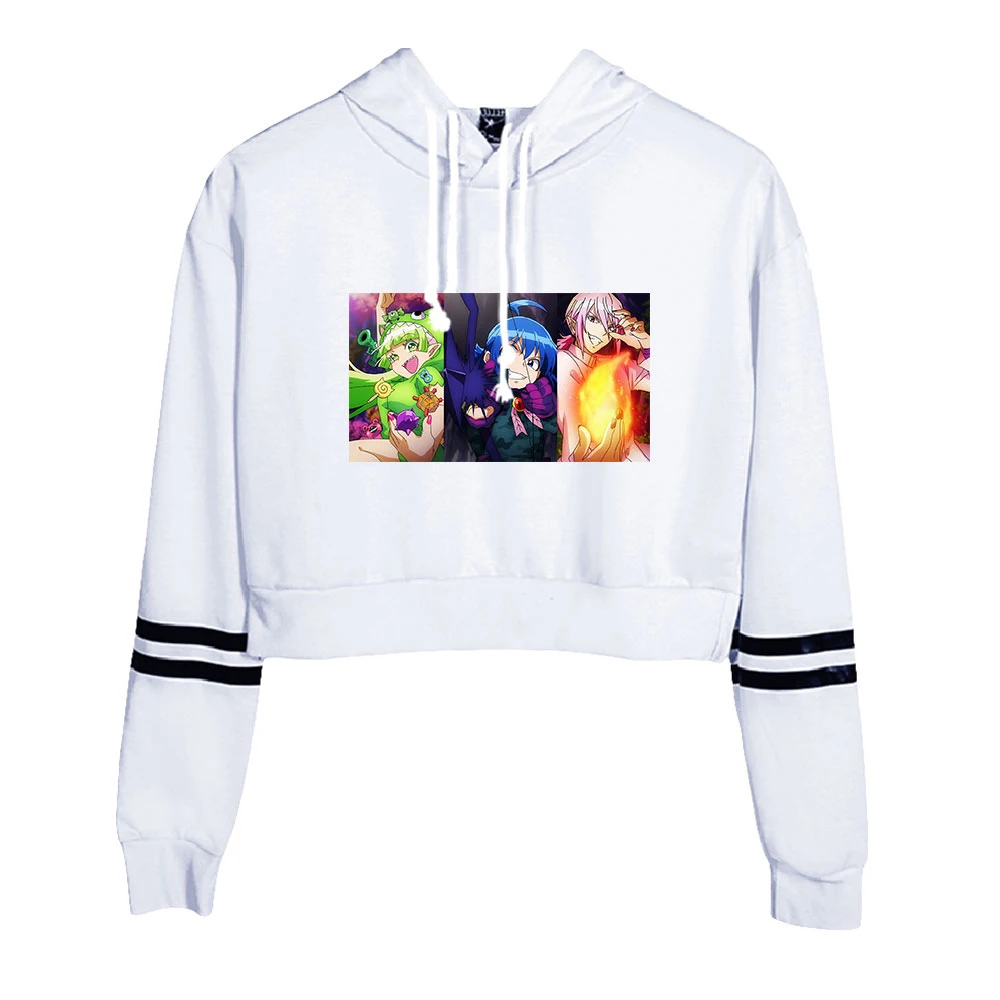 

Welcome To Demon School! Iruma-kun Hoodie Female Long Sleeve Short Top Hoodie Women Pullover Casual Streetwear Anime Hoodie