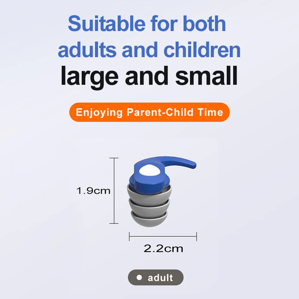 Silicone Anti Noise Ear Plugs for Swimming Sleep Work