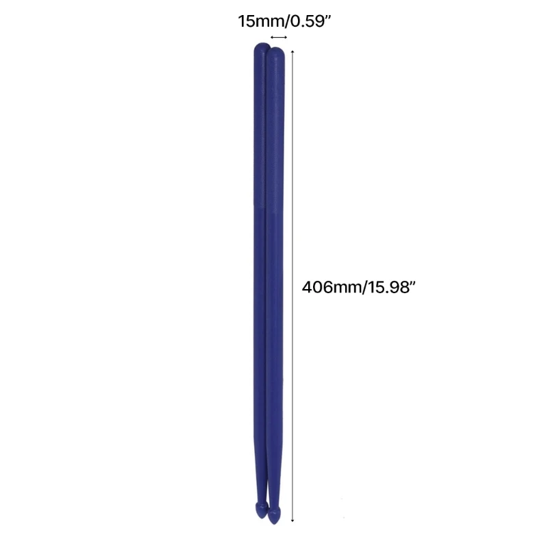 1 Pair Drum 5B Drumsticks Nylon Plastic Drumsticks Solid Drum