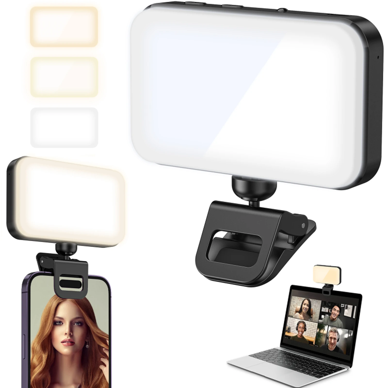 thumbnail image 2 of 82 LED Phone Selfie Light With 3 Modes & RGB - 1000mAh Rechargeable For Videos & Photos 2 of 12
