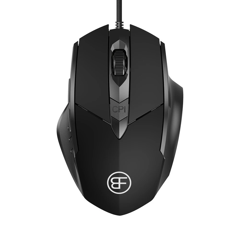 Дротова USB-миша, дротова комп’ютерна миша 7200 точок на дюйм із 6-кнопковим шнуром Ергономічні миші, офісна ігрова миша для настільного портативного ПК