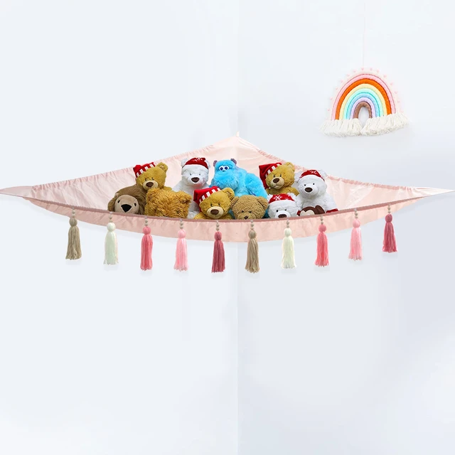 Stuffed Animal Storage Hammock Storage Hammock Stuffed Toys Organizer Net  Fits Mesh Stuffed Animals Hammock For Boys And Girls - AliExpress