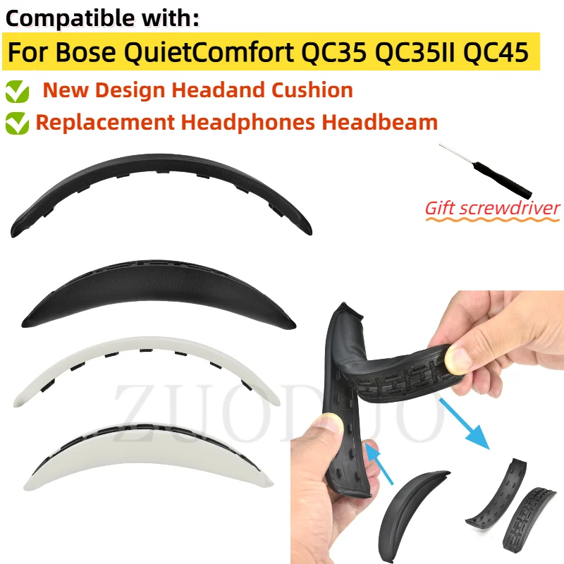 Removeable Headband For BOSE Quiet Comfort QC35 QC35II QC45 QC Headphones Replacement New Design Headand Cushion