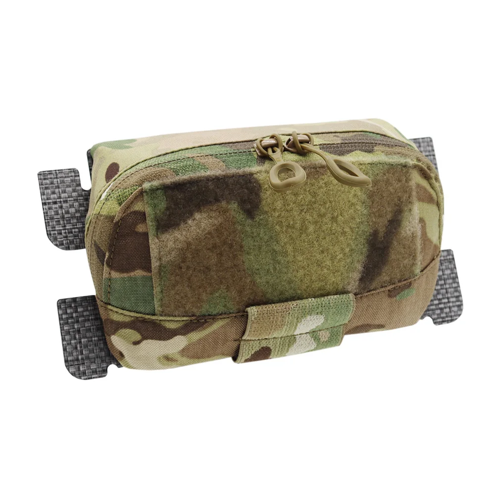 VULPO Taktische Weste Platte Träger MOLLE Adapt Admin Panel Tasche Brust Expansion Sub Tasche Utility Karte Tasche Jagd Airsoft Weste – Detail 4