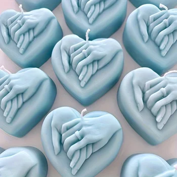 3D Heart-Shaped Silicone Candle Molds - Perfect for DIY Proposal, Valentine's Day, Aromatherapy Wax, Homemade Soap