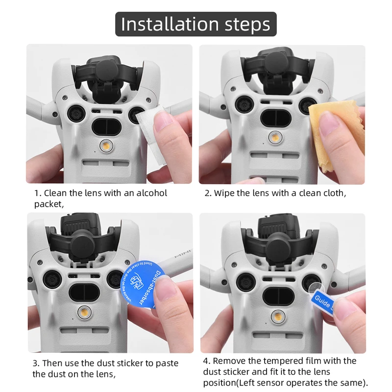 Drone Gimbal Camera Lens Tempered Film For DJI Mini 4 Pro Vision Sensor Tempered Glass Protector Film Drone Accessorry screen protector,drone accessories,protective film