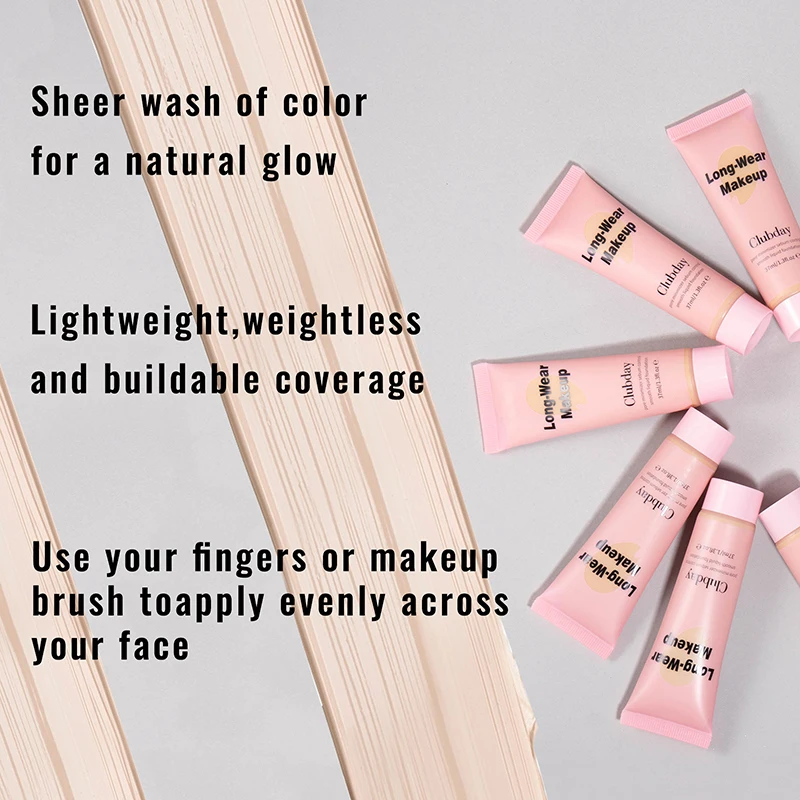 High Coverage Liquid Foundation BB Cream Primer Waterproof Lasting Concealer Corrector Base Facial Korean Makeup Women Cosmetics liquid foundation cc cream waterproof foundation