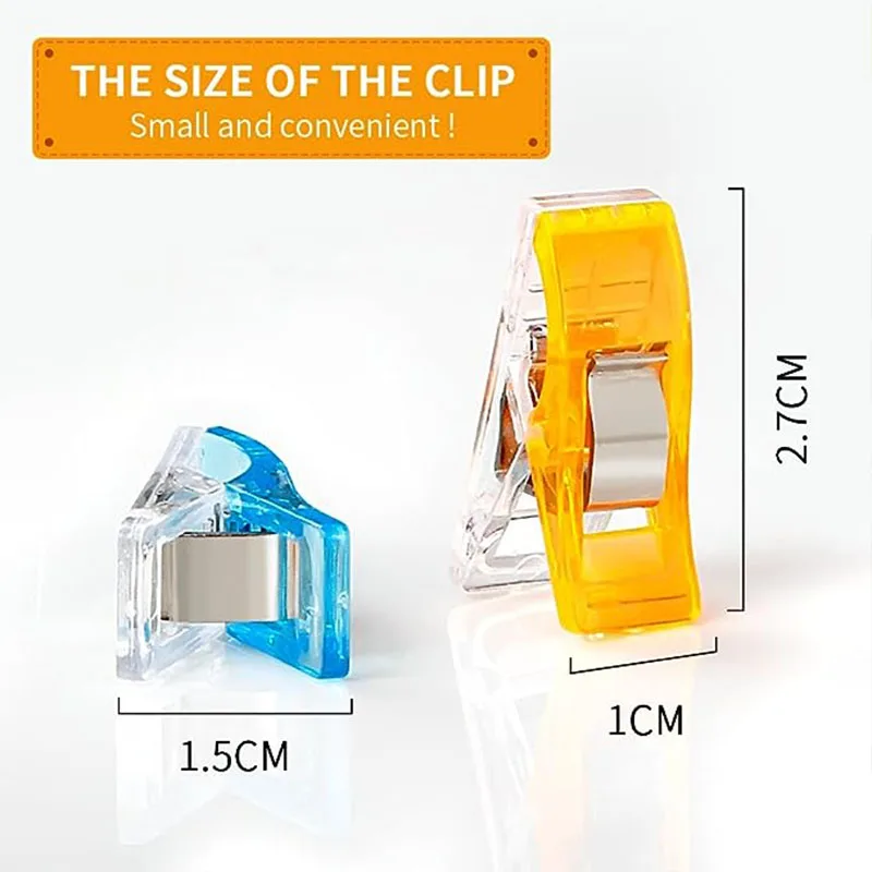 10-30PC Sewing Clips Multipurpose Plastic Craft Crocheting Knitting Safety Binding Paper sewing clips plastic clips